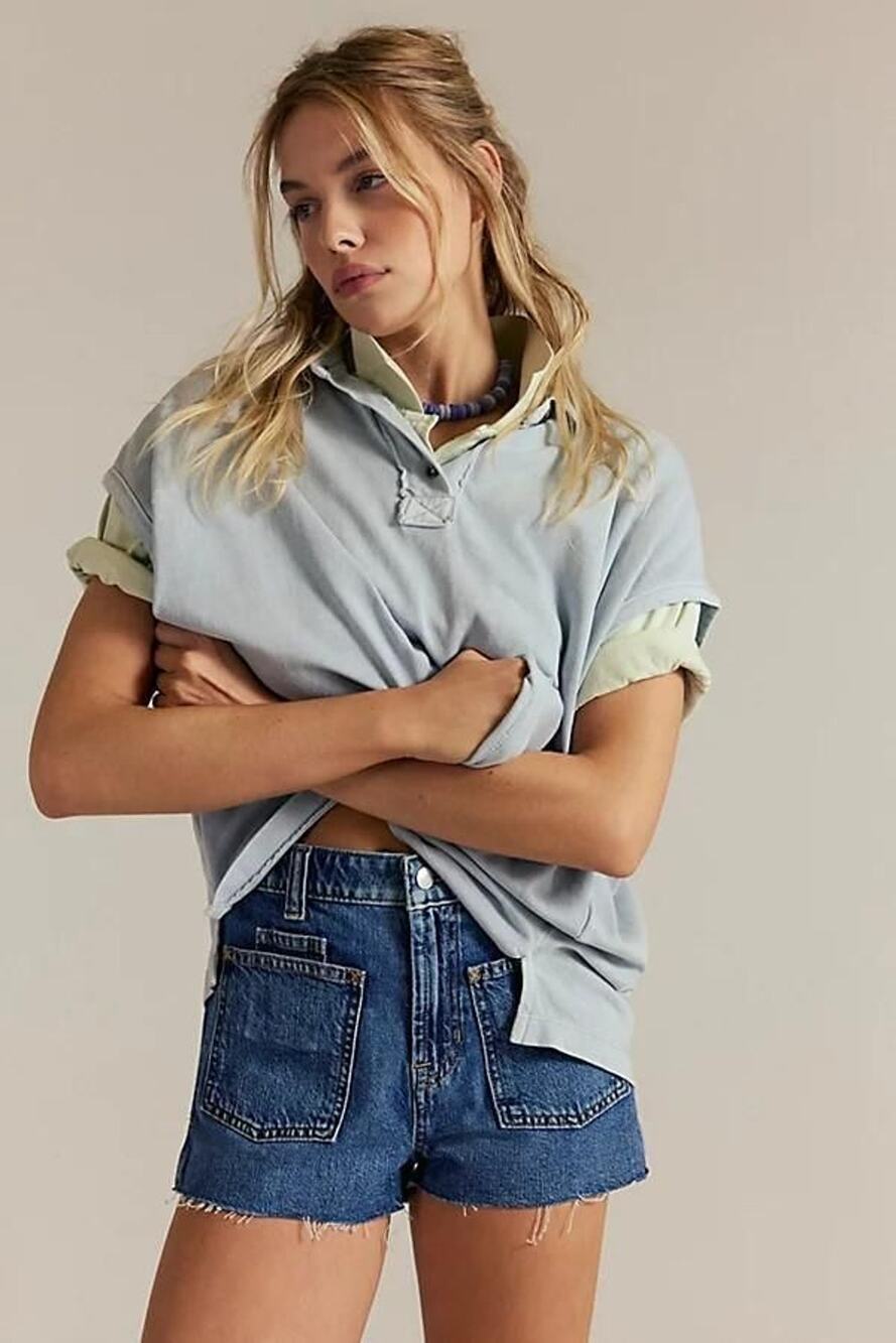 We the Free - Bettie Sailor Shorts at Free People in Vixen Raw Hem